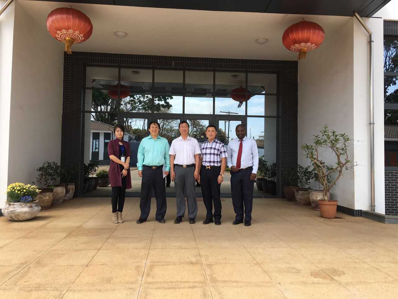 Photo of Company Leaders and LIU Guoyu, the Chinese Counsellor to Malawi