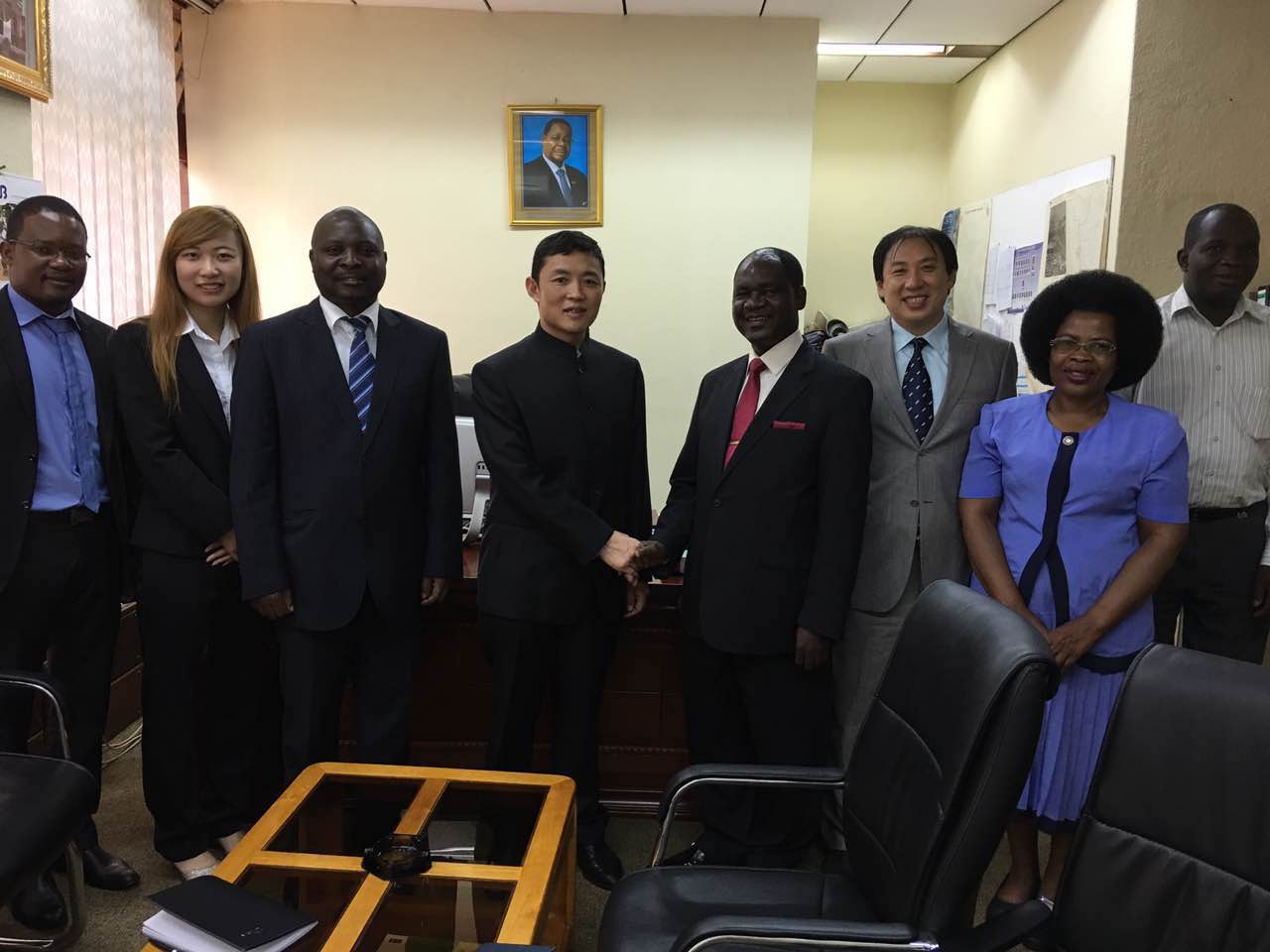 Photo of Company Leaders and CEO of Executive Committee of Civic Center