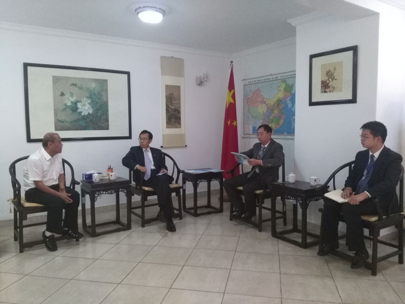 Meeting with the Chinese Ambassador and Chinese Counsellor to Malawi