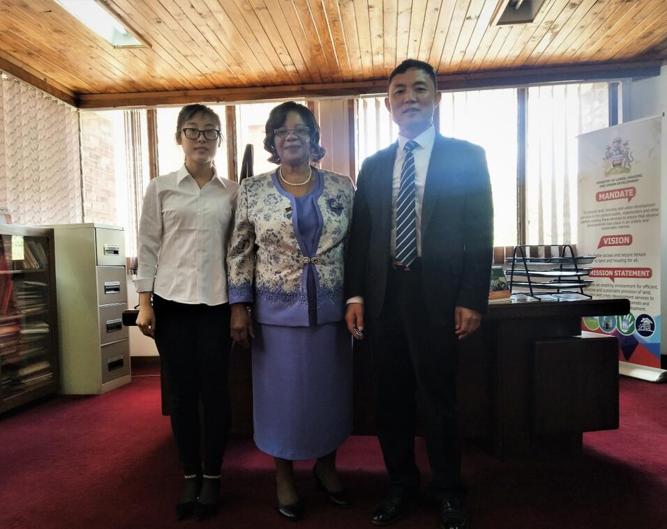 The executive president and honorable minister for lands