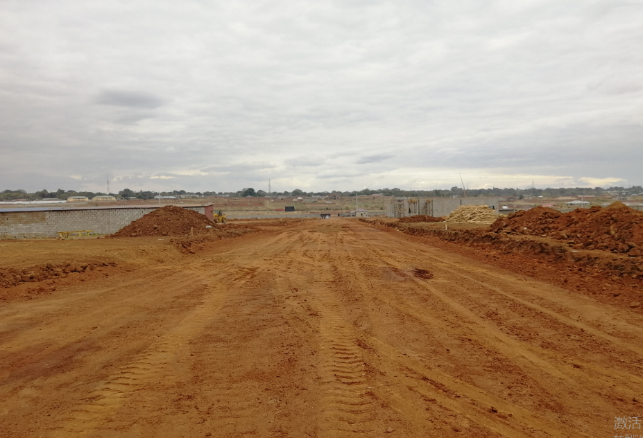 After leveing of main access road